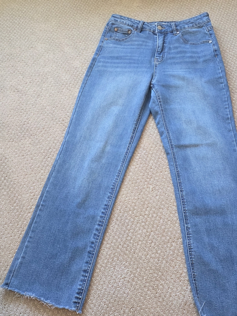 Oat New York Medium Blue Straight-Leg Jeans
